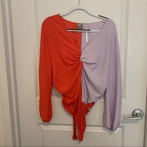 NWT ASOS Design Color Block Bodysuit